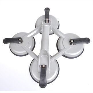 Vacuümheffer Aluminium bevestigingsplaat met 4 zuignappen