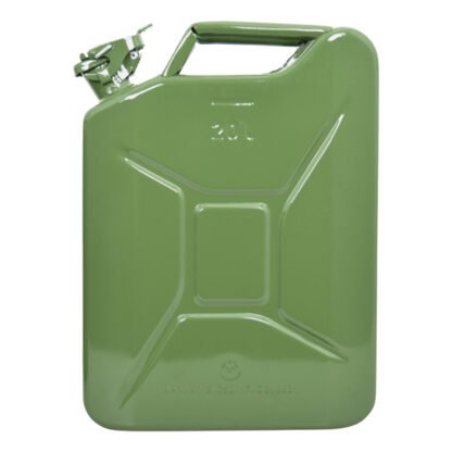 Jerrycan 20 liter groene metalen container TüV GS