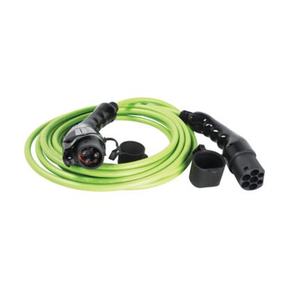 Laadkabel Type 1 naar Type 2 16A 1 fase 8 meter kabel