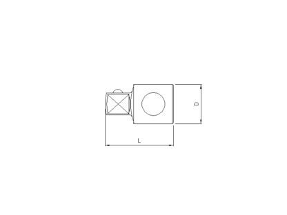 Sonic Adapter verlengstuk 3/8 inch (F) naar 1/2 inch (M)