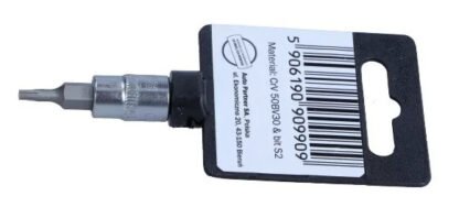 Rooks Bit Dop 1/4 inch Torx 5 met Gat