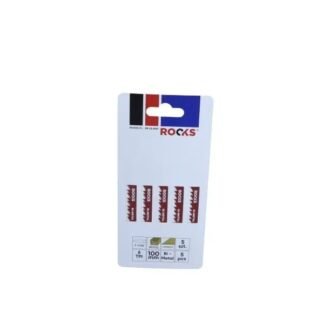 Rooks Decoupeerzaagblad Bi-metaal Type T voor Hout en Composiet 6 Tpi 100 Mm Set van 5 Stuks