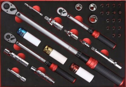 Rooks Momentsleutelset 1/2 inch 3/8 inch 1/4 inch 33 delig met doppen