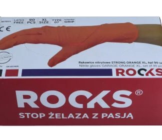 Rooks Oranje wegwerphandschoenen maat XL set van 90 stuks