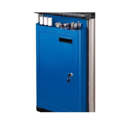 Blauwe Zijslotkast voor trolley 102 103
