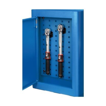 Blauwe Zijslotkast voor trolley 102 103