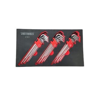 Haakse Extra lange sleutelset Torx en Inbus 25 delig