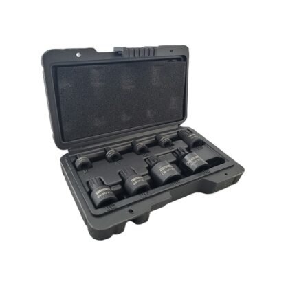 9-delige Impact Spline Bit Doppenset M4 tot M18 Laag Profiel